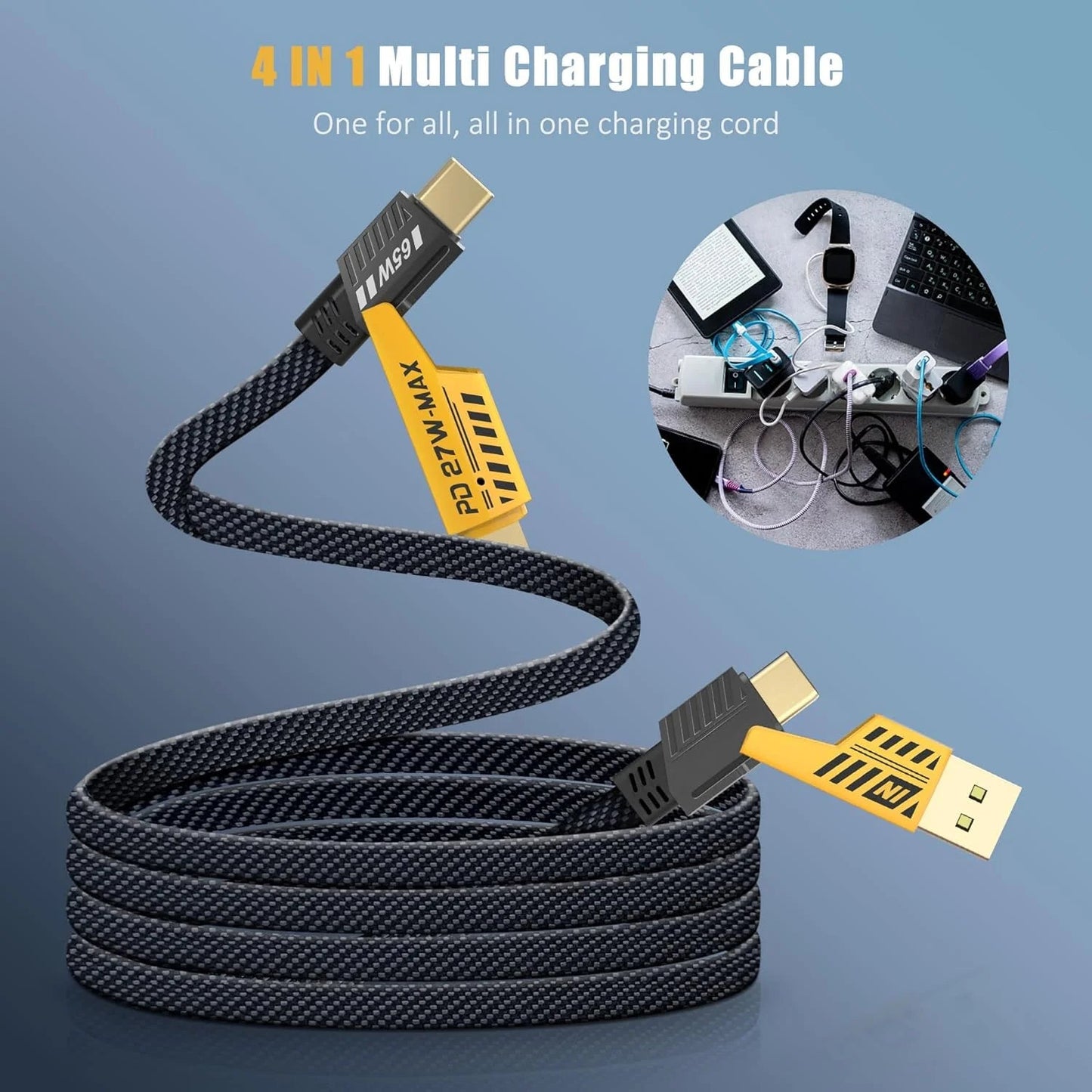 4 in 1 Fast Charging Cable⚡65W⚡