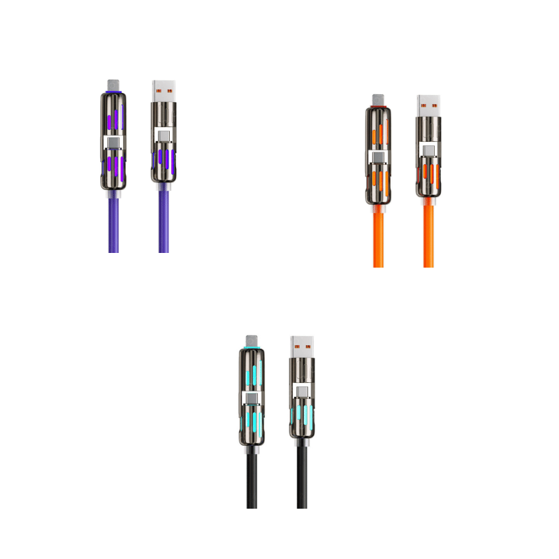 📲⚡ 4-in-1 USB  Cable