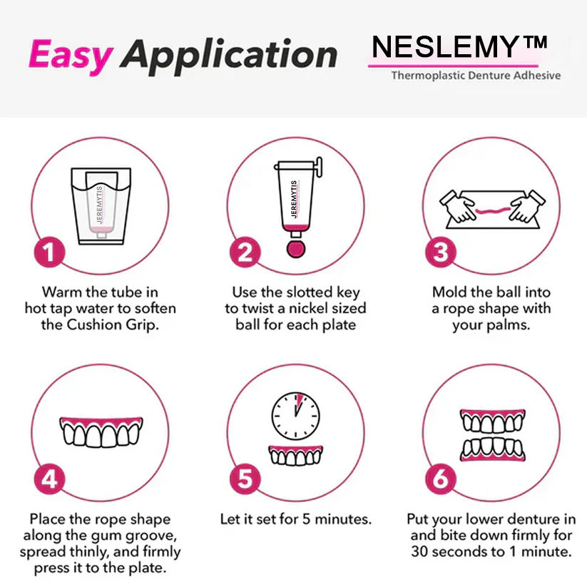 ✨[Official Brand Store] NESLEMY™ Thermoplastic Denture Adhesive (✨BUY 2 GET 1 FREE🎁)