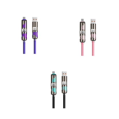 📲⚡ 4-in-1 USB  Cable