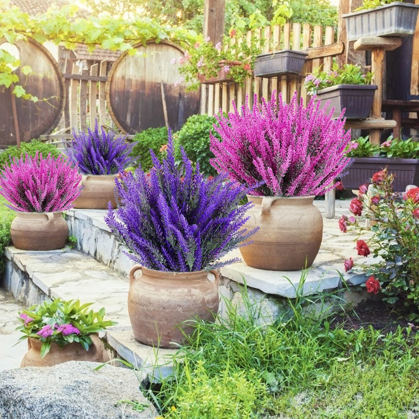 Outdoor Artificial Lavender Flowers💐