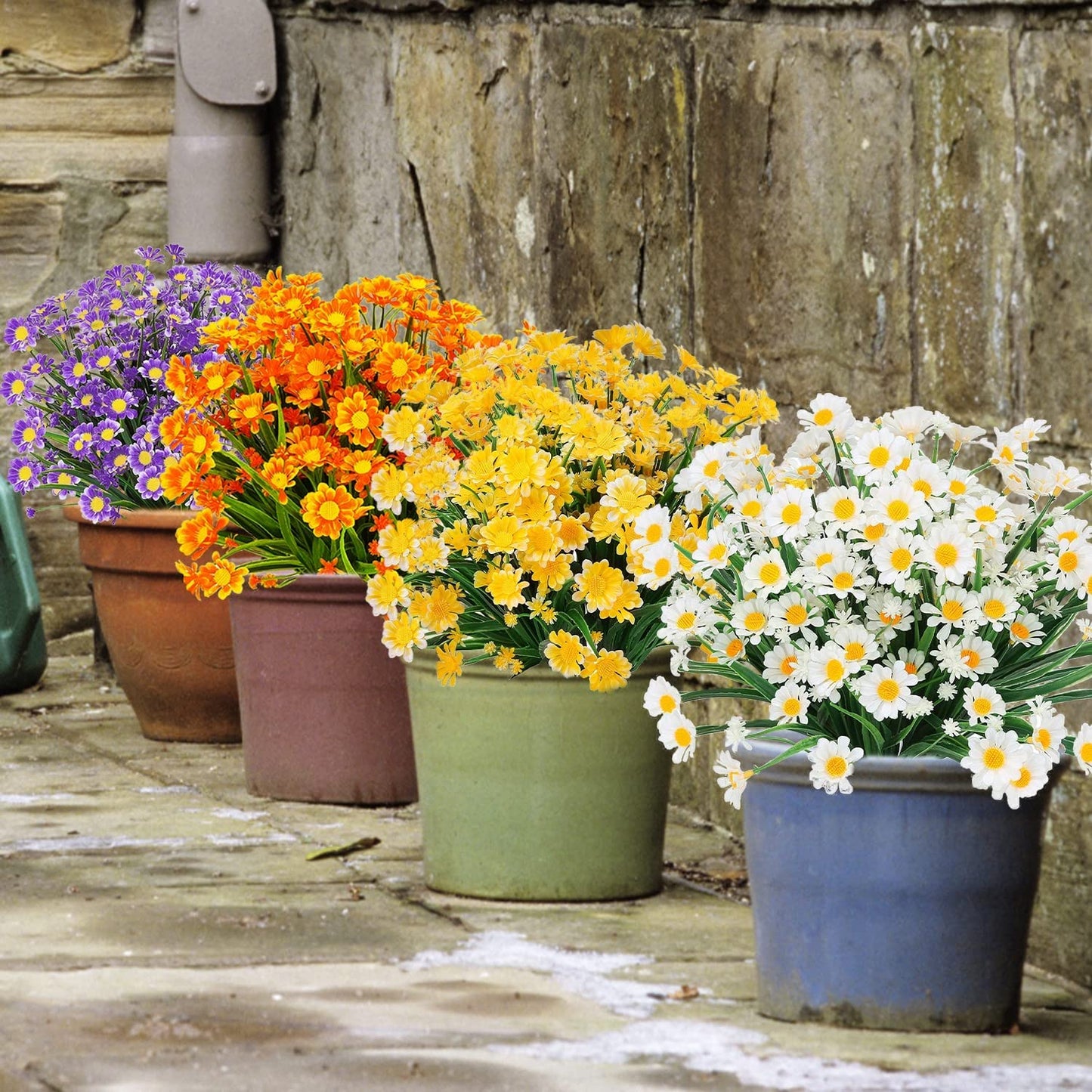 🔥Artificial Daisies Flowers for Outdoors💐